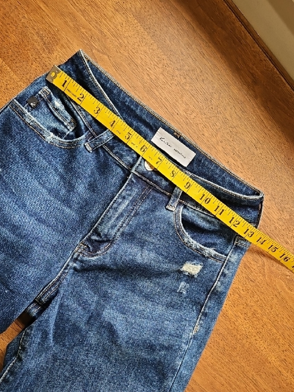 KanCan Dark Blue Wide Leg High-Rise Jeans - Picture 10 of 15